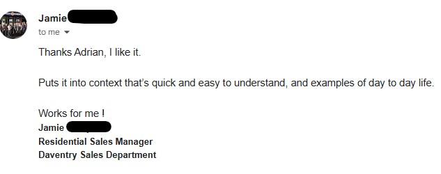 Jamie Feedback