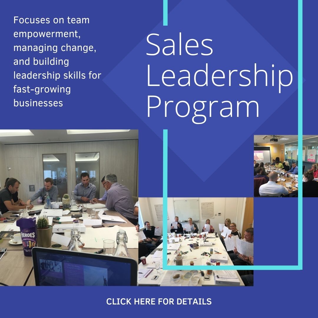 Sales manager leadership program